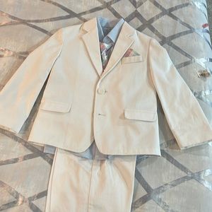 Boys Easter suit with tie and pocket square